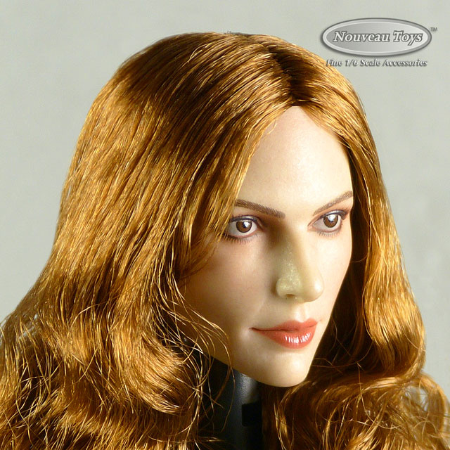 GAC Toys 1/6 Scale Female Caucasian Head Sculpt (Pale Suntan) With Rooted Auburn Hair